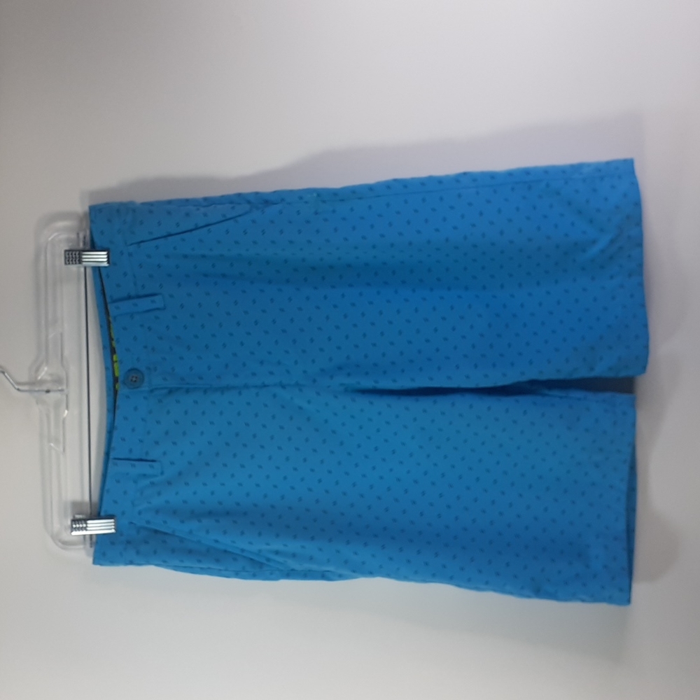 Under Armour Loose Heat Gear Boy's YXL Shorts Blue/ Black Dashes